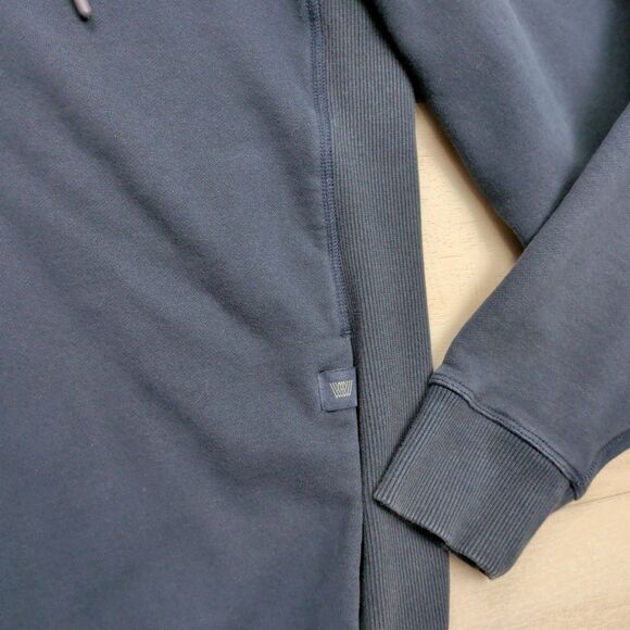 Mack Weldon Ace Hoodie Mens Large Full Zip Navy Blue Stretch Soft Sweatshirt - Picture 2 of 10